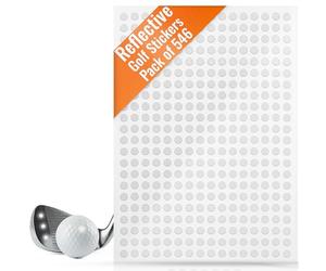 Golf Club & Golf Ball, White Reflective Dot Stickers, 3M Weatherproof Decals for Enhanced High Speed Camera Detection and Simulators, 1/4 Inch Size, Pack of 546