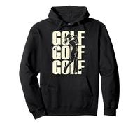 Golf Club Golfer Tee-off Girls Women Vintage Golfing Design Pullover Hoodie