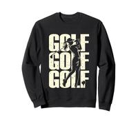 Golf Club Golfer Tee-off Girls Women Vintage Golfing Design Sweatshirt