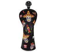 Golf Club Head Cover 3 Wood Headcover Sugar Skull (for Fairway(1pcs))