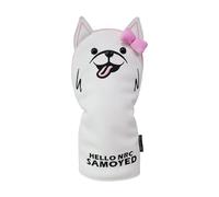 Golf Club Head Cover Golf Club Covers Protector Long Neck Trendy PU Leather Sleeve Golf Training Supplies, Pink DR