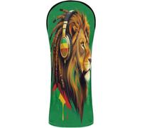 Golf Club Head Cover Headcovers with Interchangeable No. Tags Designed to Fit All Woods and Drivers Rasta Reggae Music Head S Jamaican Pride Lion of Judah