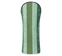 Golf Club Head Cover Headcovers with Number Tags for Driver & Fairway Woods Christmas Green Striped Tree Pinecone Star