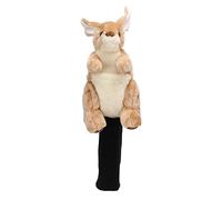 Golf Club Head Cover, Kangaroo Shape Plush Protective Design, Wooden Style Cover for Golf Course, Leisure Sports, Outdoor Activities