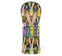 Golf Club Head Cover Leopard Bunny Nurse Cute Pu Leather with Number Tags for Wood Golf Head Covers