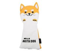 Golf Club Head Cover No.1 Animal Shape Protective Wood Headcover Waterproof PU Plush Soft Durable Cute Design For Golf Enthusiasts Yellow White 34x16cm