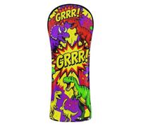 Golf Club Head Cover Pop Art Dinosaur Grrr! Seamless Pattern Wood