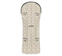 Golf Club Head Cover Premium Leather Accessories with Interchangeable No. Tags for Driver Fairway Wood Hybrid Beige Cowgirl Boot Western Faith
