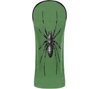 Golf Club Head Cover Premium Leather Headcovers with Number Tags for Driver/Fairway Wood/Hybrid Mini Black Web Pattern Bug on The Web for Web Pattern Bug Fans Arachno Tarantula(1)