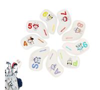 Golf Club Head Cover Set,9 Piece Set Of Pattern Of Spring Rabbits,Driver Mallets Head Guard - For Men Women Girlfriend Mom Dad Grandpa Golf Lover Outdoor Golf