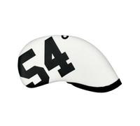 Golf Club Head Covers 1PC Golf Club Head Cover Simple Sand Wedge 48° - 60° Print Irons Covers Protector Iron Headcove(54 Degree White)