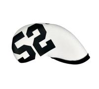 Golf Club Head Covers 1PC Golf Club Head Cover Simple Sand Wedge 48° - 60° Print Irons Covers Protector Iron Headcove(52 Degree White)