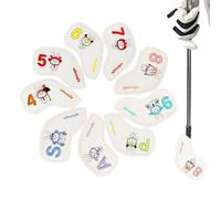 Golf Club Head Covers | 9 Pieces Spring Rabbit Design - Easy Slip On Club Head Cover | For Men Women Girlfriend Mom Dad Grandpa Lovers