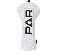Golf Club Head covers for Driver 460CC DR #1 Elastic Closure White PU Leather Black PAR Pattern