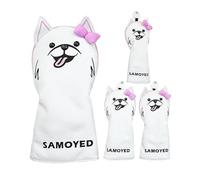 Golf Club Head Covers For Woods - 4X Head Covers For Golf Clubs,Stylish Protection Headcovers With Soft Plush Lining, Fits Right Handed Putters