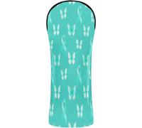 Golf Club Head Covers Headcovers with Interchangeable No. Tags for Driver/Fairway Wood/Hybrid PCOS Awareness Polycystic Ovary Syndrome Ribbon Butterfly