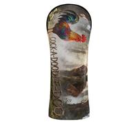 Golf Club Head Covers Headcovers with Number Tag for Driver & Fairway Woods Forests Rooster Bigfoots Cock-a-Doodle-doo Pattern