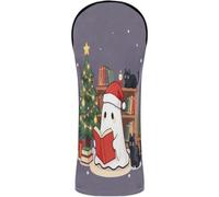 Golf Club Head Covers Headcovers with Number Tags for Driver & Fairway Woods Retro Spooky Shape Reading Books Christmas Librarian