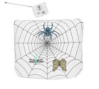 Golf Club Head Covers Magnetic PU Driver with 3D Spider Web Embroidery Premium Protective Accessories for Clubs Men Teens Golfer Husband Wife Daughter