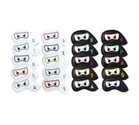 Golf Club Head Covers - Magnetic PU Leather Protector, 10 Piece Golf Club Cover Set, Embroidered Protective Cover, Soft Grip Material | Golf Club Head Covers for Men, Husband, Boyfriend, For S