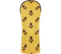 Golf Club Head Covers Premium Leather Headcovers with Number Tags for Driver Fairway Wood Hybrids Save The Bees Bee Lover Honeycomb Beekeeper Beekeeping