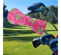 Golf Club Head Covers,Protective Strawberry Driver Sleeve - Waterproof Anti-Wear Club Head Protection for Vacation Golf Course Driving Range Outdoor Practice Tournament Clubhouse