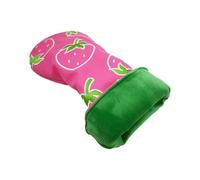Golf Club Head Covers - PU Leather Strawberry Driver Sleeve Weather, Resistant Shockproof Protective Cover Set Durable | Perfect for Driving Range Outdoor Practice Travel Vacation Tournament Clubhouse