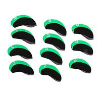 Golf Club Head Covers Set of 11, Neoprene Headcovers with Number Identification, Green - Durable Protection, Flexible Material, for Driver and Clubs Outdoors