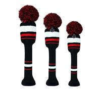 Golf Club Head Covers - Striped Protective Anti-Scratch Headcover | Head Covers Golf Accessories - for Driver Fairway Hybrid Woods All Brands Men Women Golfer Beginners