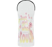 Golf Club Head Covers Waterproof Headcover with Interchangeable No. Tags for Driver & Fairway Woods Just A Girl Who Loves Dinosaurs Cute Dinosaur Girls