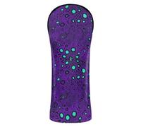 Golf Club Head Covers Waterproof Headcover with Number Tags for Woods and Driver Fairway Hybrid Purple Blue Leopard Cheetah