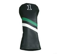 Golf Club Head Covers with Tags No 135H Made of Waterproof PU Leather Soft Lining Double Elastic Band to Prevent Slipping for Various Golf Clubs (No.1)