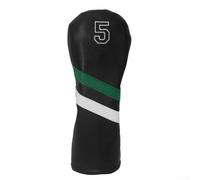 Golf Club Head Covers with Tags No 135H Made of Waterproof PU Leather Soft Lining Double Elastic Band to Prevent Slipping for Various Golf Clubs (No.5)