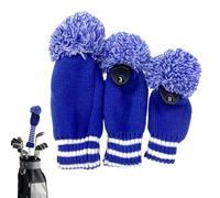 Golf Club Head Guard - Golf Head Protector for Drivers and Woods, 3 Pieces Knitted Shaft Protection with Precise Fit for Men, Women, Teenagers, Adults, Beginners and Professionals
