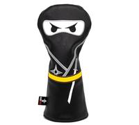 Golf Club Headcover 3 Wood Headcover Ninja Design Magnetic Closure Elegant Embroidery Premium Leather Driver Fairway Wood Hybrid Blade Mallet Putter Cover Wood Head Cover