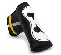 Golf Club Headcover - 3 Wood Ninja Design With Magnetic Closure, Elegant Embroidery, Premium Leather for Driver, Fairway Wood, Hybrid, Blade, Mallet, Putter Cover