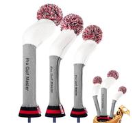 Golf Club Headwear - Knitted Elastic Neck Protector Vintage Stripe Artistic Style Stretch Wire Shield Construction | Equipment ID Protection For Golf Club Headwear