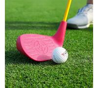 Golf Club Iron for Children, 7 Large Strike Surface Golf Practice Club with Plastic Head and Lightweight Carbon Shaft Teaching Golf Iron (girls,age 3-5)