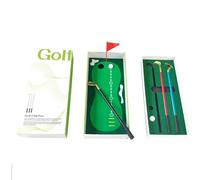 Golf Club Pen Set - Funny Novelty Office Accessories - Miniature Golf Putting Set for Office | for Golfer Father Boyfriend Husband Sports Lovers School Work Study May