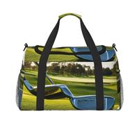 Golf Club Print Ample Space Travel Duffle Bags Large Capacity Hand Travel Bag for Airplane Weekend