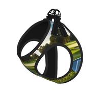 Golf Club Print Reflective No Choke Pet Vest Harness,Adjustable Soft Padded Dog Harness With Easy Control Handle