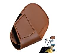 Golf Club Protective Covers, Golf Club Headcovers Set, Leather Protection Set, Portable Long Neck Club Head Covers for Fairway, Hybrids, Forests, Drivers