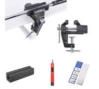 Golf Club Regripping Kit With Heavy Duty Shaft Vise Clamp for Precision Grip Removal