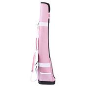 Golf Club Storage Bag Portable Durable Nylon Golf Bag For Practice Training With Zipper Pocket Strap Holds 1 3 Clubs Black Pink Optional 80cm Long 16cm Wide (Pink)