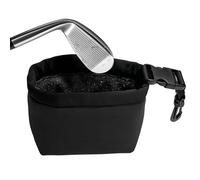 Golf Club Wash Bag - Matte Texture Cleaning Bag Set, Ball Washing Machine Pocket, Deep Cleaning Tool, Machine Washable |, Black, riferimento alla descrizione