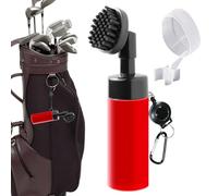 Golf Clubs Brush, Golf Cleaning Tool, Groove Cleaner with Water Bottle and Retractable Clip, 7.5 Inches, Putting Green Maintenance for Dad, Husband, Boyfriend, Men, Professionals, Blue