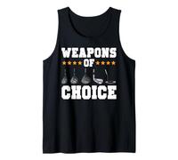 Golf Clubs Vintage Weapons of Choice Tank Top