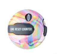 Golf Counter, 1 Pack for score Keeping Device with Reset, Lightweight Handheld Tally for Tracking Up to 12 Shots, Portable Clip-On Accessory for Golfers on Course(rainbow)