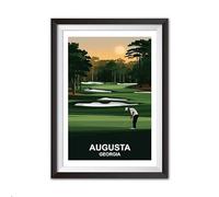Golf Course A4 Wall Art Print - Famous Courses Collection (Aug, A4 NO FRAME)