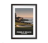 Golf Course A4 Wall Art Print - Famous Courses Collection (Pebble Beach, A4 NO FRAME)